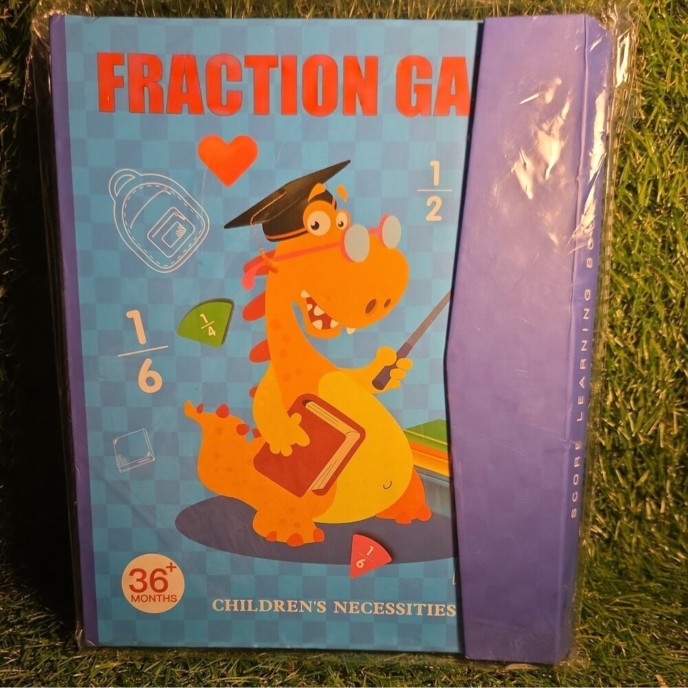 Magnetic Fraction Educational Puzzle Fraction Tiles and Circles, Equip Magnetic
